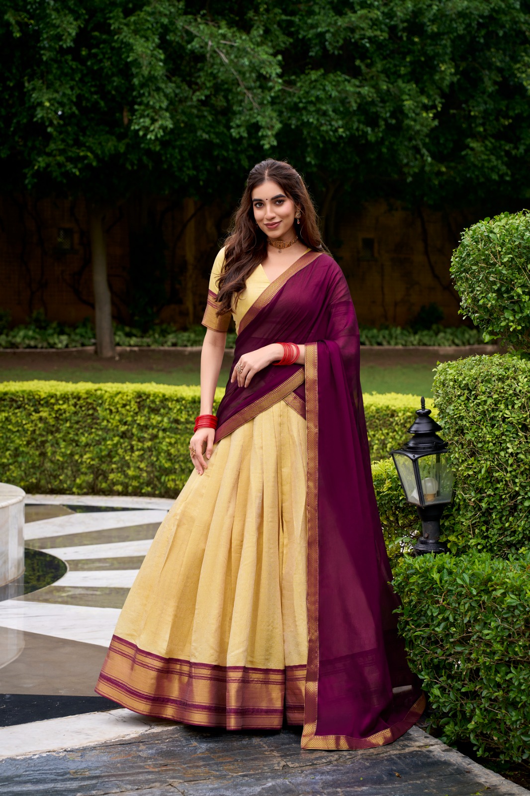 Traditional South Indian Half Saree