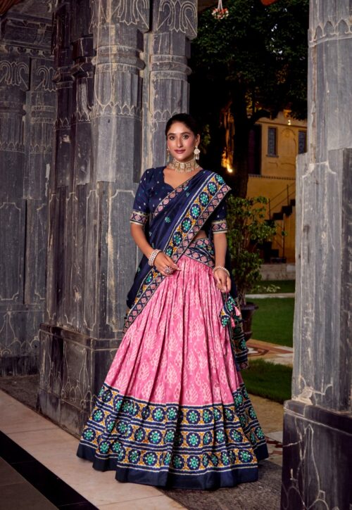 Midnight Rose Patola Lehenga Set