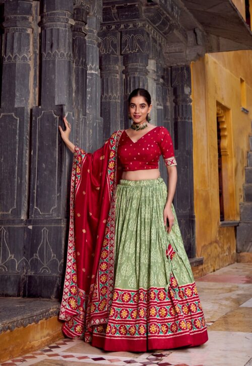 Heritage Garden Patola Lehenga Set